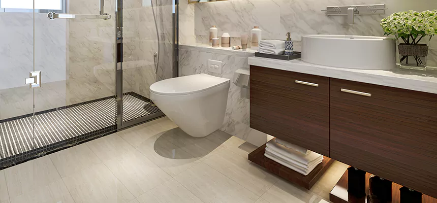 Burst Pipe Bathroom Cleanup in Frontier